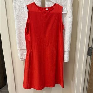 Uniqlo Ultra Stretch AIRism Dress Bright Red Sz S